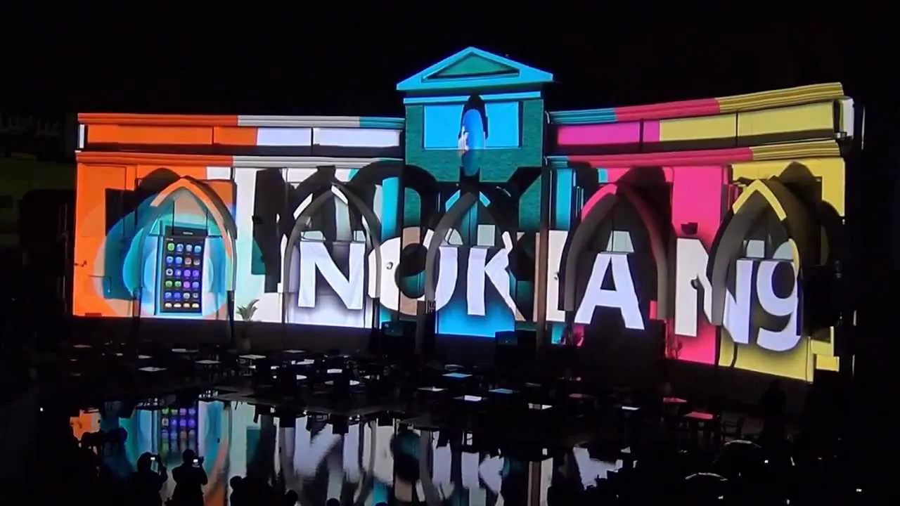 Nokia N9 video mapping brand experience Apparati Effimeri