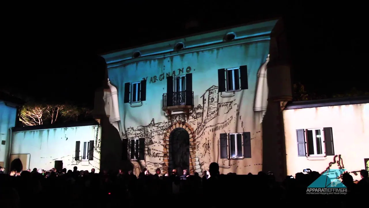 Varignana Resort video mapping luxury hospitality Apparati Effimeri