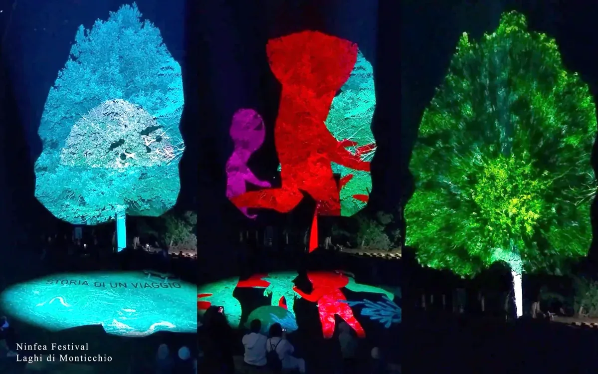 Ninfea Festival — innovativo trees mapping, Laghi di Monticchio — Sublime Tecnologico