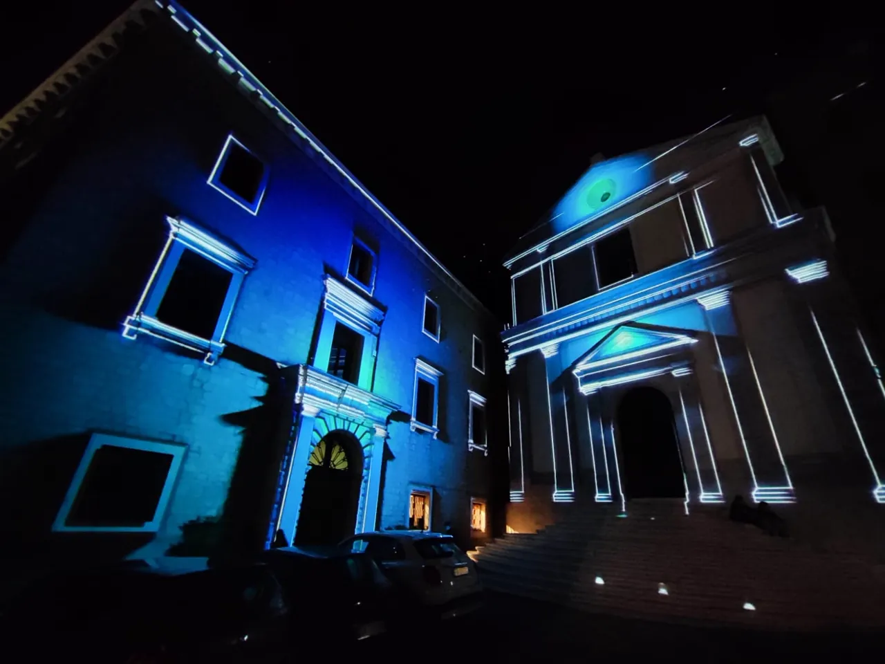 Videomapping monumentale su facciata storica